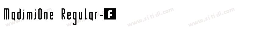 MadimiOne Regular字体转换